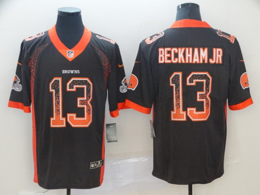 Men's Cleveland Browns Odell Beckham Jr. #13 Brown Player Jersey1