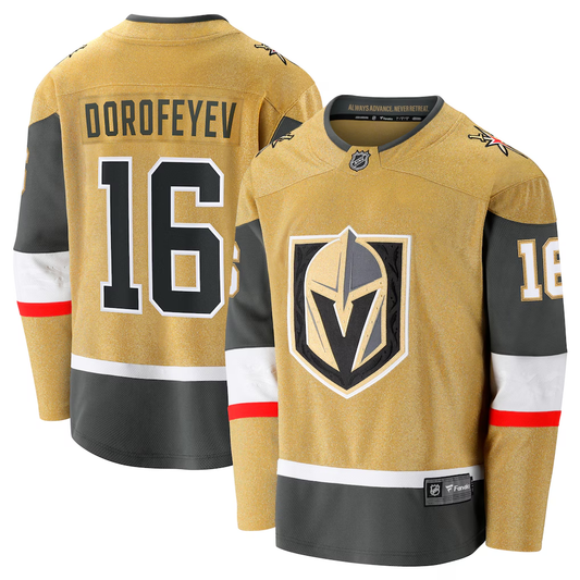 Men's Vegas Golden Knights Pavel Dorofeyev #16 Fanatics Gold Breakaway Player Jersey