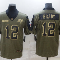 Men's Tampa Bay Buccaneers Tom Brady #12 Brown Game Player Jersey1