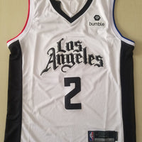 Men's LA Clippers Kawhi Leonard #2 NBA White Swingman Player Jersey1