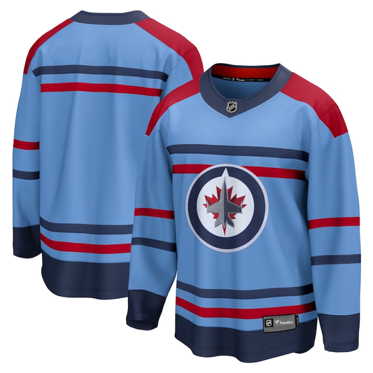 Men's Winnipeg Jets Light Blue Anniversary Premier Breakaway Blank Jersey1