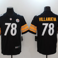 Men's Pittsburgh Steelers Alejandro Villanueva #78 Black Game Jersey1