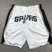 Men's San Antonio Spurs White Pocket Shorts1