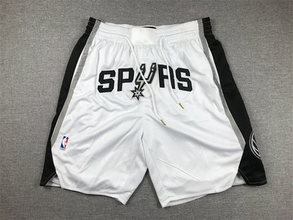 Men's San Antonio Spurs White Pocket Shorts1