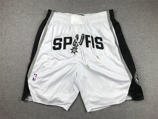 Men's San Antonio Spurs White Pocket Shorts1