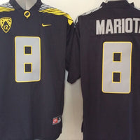 Men's Oregon Ducks Marcus Mariota #8 Black Replica Jersey