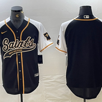 Men's New Orleans Saints Black Blank Game Jersey1