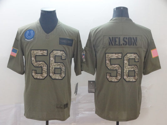Men's Indianapolis Colts Quenton Nelson #56 Brown Player Game Jersey1