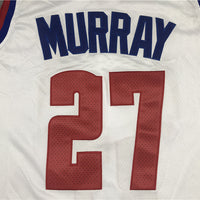 Men's Denver Nuggets Jamal Murray #27 White 2020/21 Swingman Player Jersey1