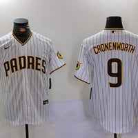 Men's San Diego Padres Jake Cronenworth #9 White Stitched Jersey1