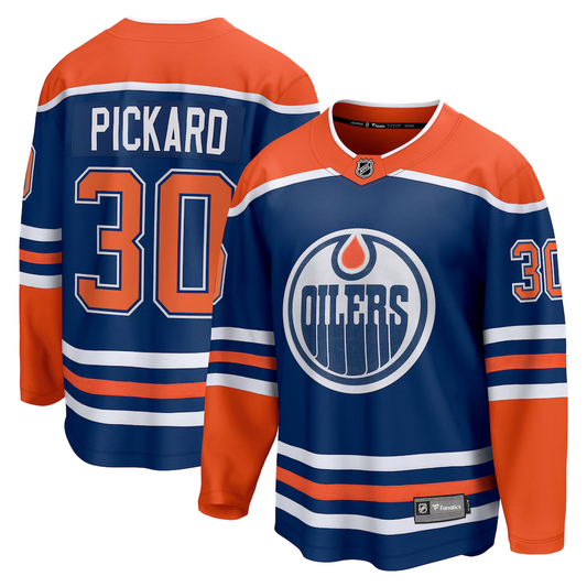 Men's Edmonton Oilers Calvin Pickard #30 Fanatics Royal Home Breakaway Player Jersey