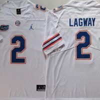 Men's Florida Gators DJ Lagway #2 White Player Jersey