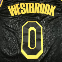 Men's Los Angeles Lakers Russell Westbrook Black City Edition Swingman Jersey1