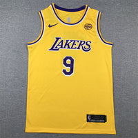 Men's Los Angeles Lakers Bronny James #9 Gold Swingman Player Jersey1 - Icon Edition