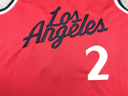 Men's LA Clippers Kawhi Leonard #2 Red Swingman Jersey1