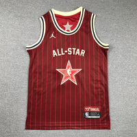 Men's Dallas Mavericks Luka Doncic #77 Red 2024 NBA All-Star Game Swingman Jersey1