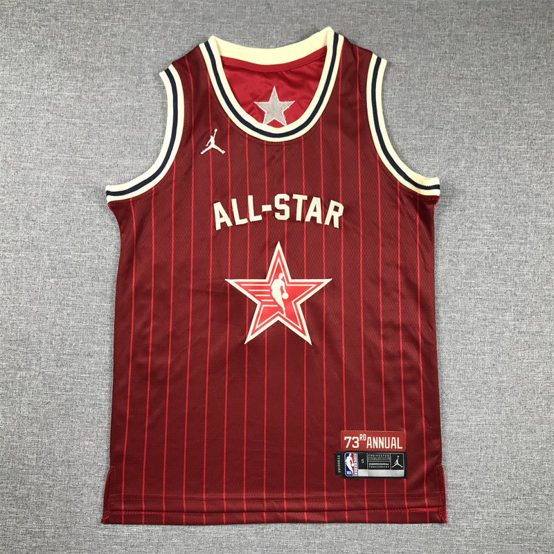 Men's Dallas Mavericks Luka Doncic #77 Red 2024 NBA All-Star Game Swingman Jersey1