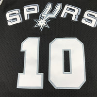 Men's San Antonio Spurs Dennis Rodman #10 Black 1993-94 Hardwood Classics Swingman Jersey1