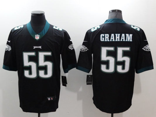 Men's Philadelphia Eagles Brandon Graham #55 Black Game Jersey1