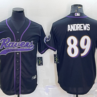 Men's Baltimore Ravens Mark Andrews #89 Black Game Jersey1 Joint Edition