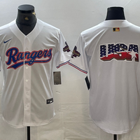 Men's Texas Rangers White 2024 Gold Collection Limited Jersey1