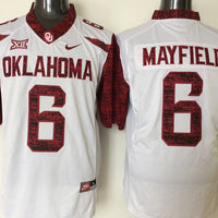 Baker Mayfield Oklahoma Sooners White Jersey