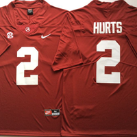 Men's Alabama Crimson Tide Jalen Hurts #2 Crimson Player Game Jersey