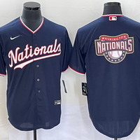 Men's Washington Nationals Navy Alternate Replica Team Jersey1