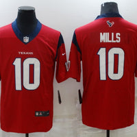 Men's Houston Texans Davis Mills #10 Red Game Jersey1