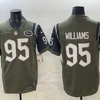 Men's New York Jets Quinnen Williams #95 Gotham Green 2025 Rivalries Collection Game Jersey