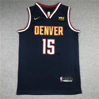 Men's Denver Nuggets Nikola Jokic #15 NBA Navy 2020/21 Swingman Jersey1