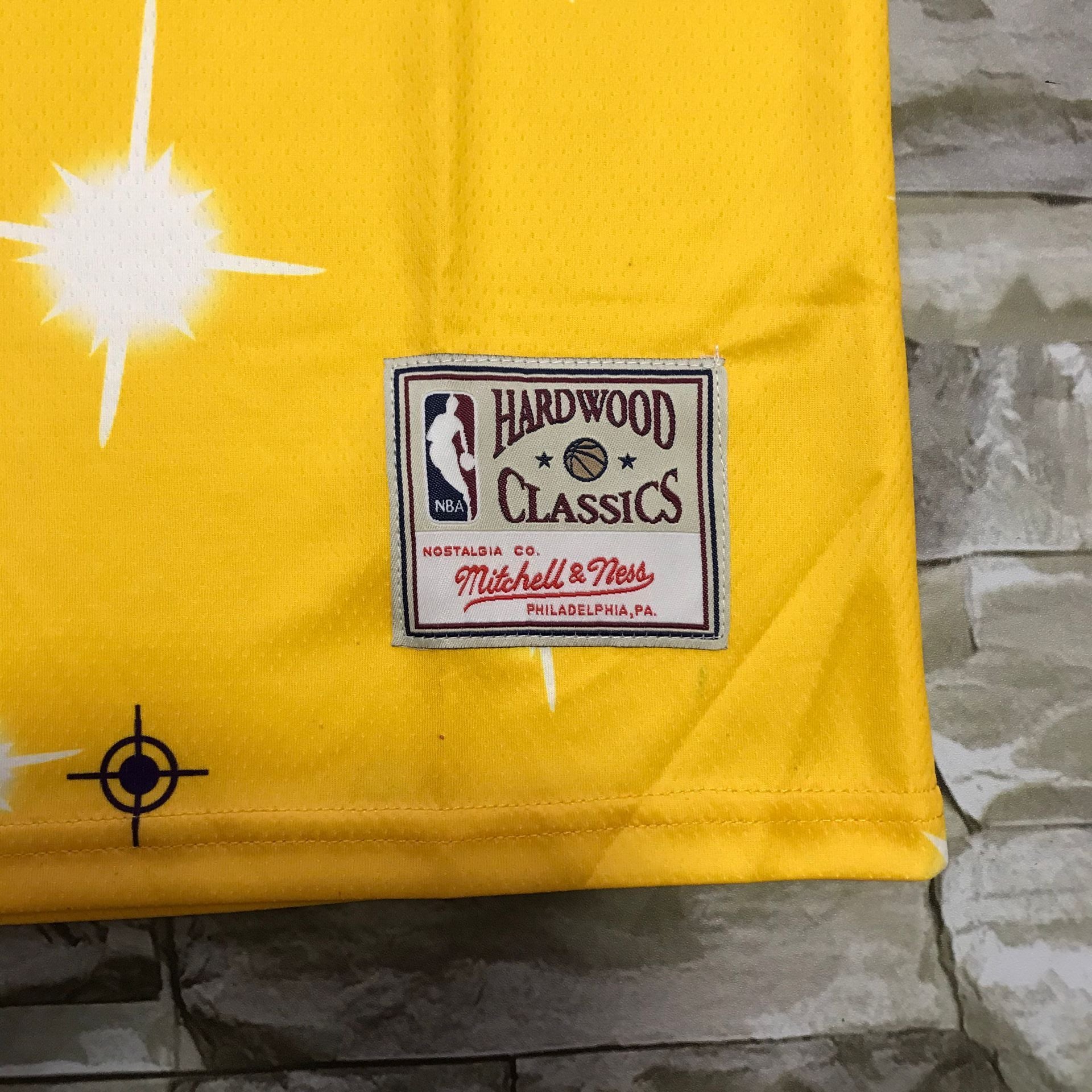 Men's Los Angeles Lakers LeBron James Yellow Hardwood Classics Swingman Jersey1