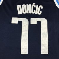 Men's Dallas Mavericks Luka Doncic #77 Navy 2022/23 Statement Edition Swingman Jersey1