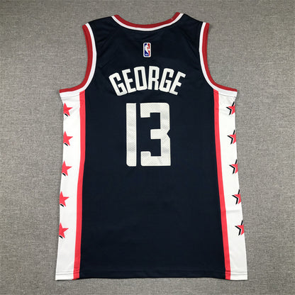 Men's LA Clippers Paul George Nike Navy 2022/23 Swingman Jersey1