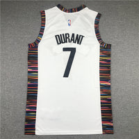 Men's Brooklyn Nets Kevin Durant #7 White Swingman Jersey1 - City Edition