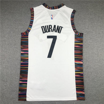 Men's Brooklyn Nets Kevin Durant #7 White Swingman Jersey1 - City Edition