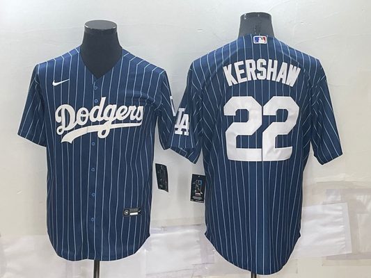 Men's Los Angeles Dodgers Clayton Kershaw #22 Blue Fashion Baseball Jersey1