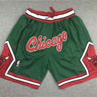 Men's Chicago Bulls Green 2008-09 Hardwood Classics Authentic Basketball Shorts1