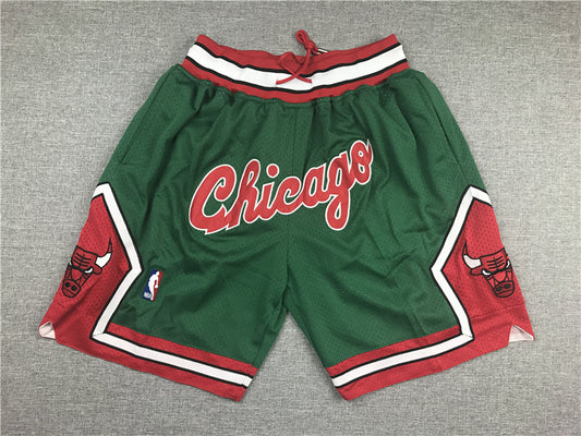 Men's Chicago Bulls Green 2008-09 Hardwood Classics Authentic Basketball Shorts1
