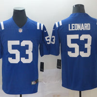 Men's Indianapolis Colts Darius Leonard Player Blue Game Jersey1