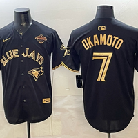 Men's Toronto Blue Jays Kazuma Okamoto #7 Black Limited Player Jersey