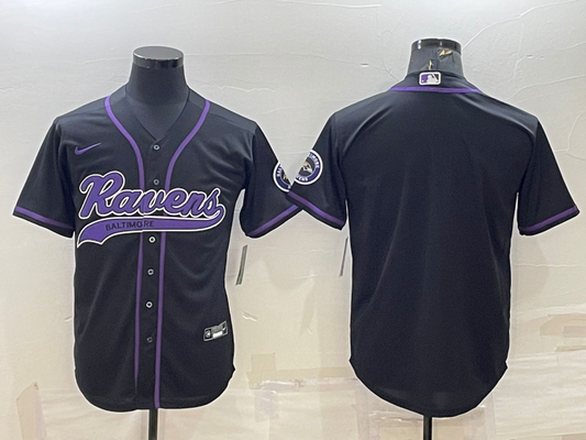 Men's Baltimore Ravens Black Blank Jersey1