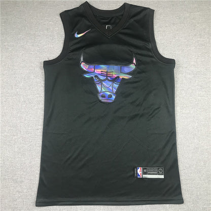Men's Chicago Bulls Michael Jordan #23 Black Classics Swingman Player Jersey1