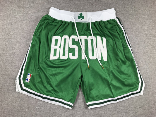 Men's Boston Celtics Kelly Green Pocket Shorts1
