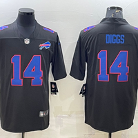 Men's Buffalo Bills Stefon Diggs #14 Black Player Jersey1