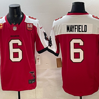 Men's Tampa Bay Buccaneers Baker Mayfield #6 Red Team Game Jersey