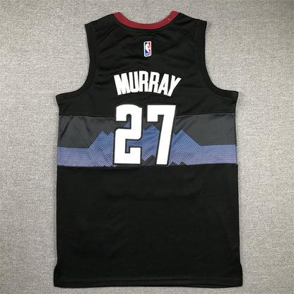 Men's Denver Nuggets Jamal Murray #27 Black 2023/24 Swingman Jersey1 - City Edition