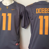 Men's Tennessee Volunteers Josh Dobbs #11 Black Player Game Jersey
