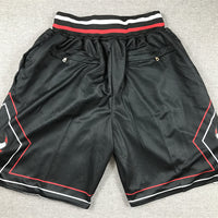 Men's Chicago Bulls Black Pocket Shorts1