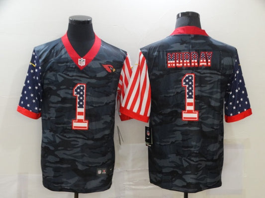 Men's Arizona Cardinals Kyler Murray #1 Gray Camouflage Game Player Jersey1
